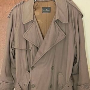 Ermenegildo Zegna Gray Trench Coat
